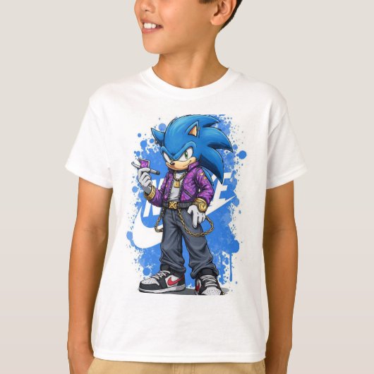 Speed Drip – Urban Sonic Style Kids' T-ShirT-Shirt T-Shirt (Vorderseite)