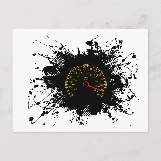Speed Emblem Urban Style 2 Postkarte (Vorderseite)