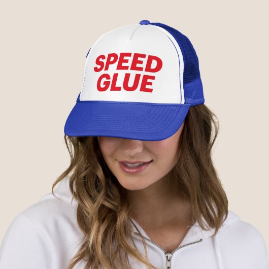 SPEED GLUE fun slogan trucker hat Truckerkappe (Beispiel)