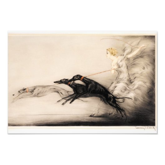 Speed II, Vitesse, 1933 von Louis Icart Fotodruck (Vorne)