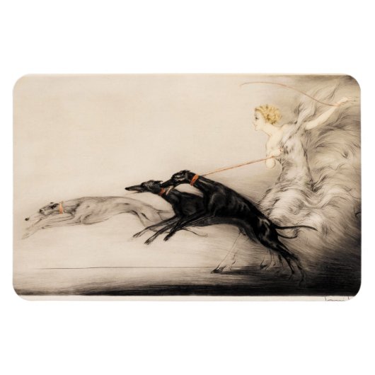 Speed II, Vitesse, 1933 von Louis Icart Magnet (Horizontal)