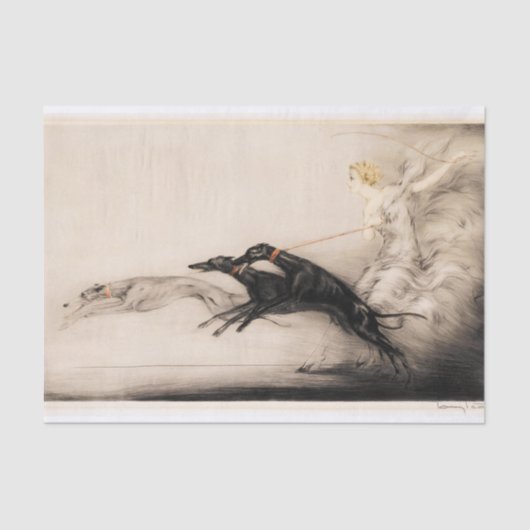 Speed II, Vitesse, 1933 von Louis Icart Seidenpapier (Vorderseite)