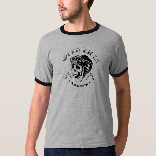 SPEED KILLS ABARTH TATTOO STIL T-Shirt (Vorderseite)