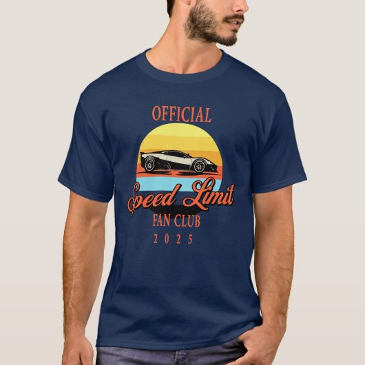Speed Limit Fanclub 2025 Classic Car T-Shirt (Vorderseite)