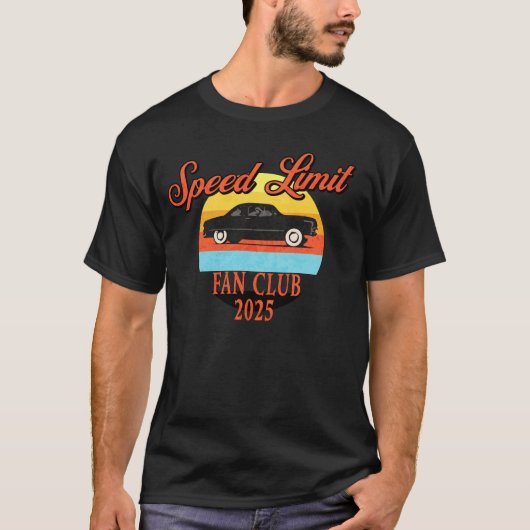 Speed Limit Fanclub 2025 Classic Car T-Shirt (Vorderseite)