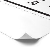 Speed Limit Math Poster (Ecke)