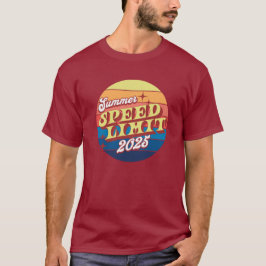 Speed Limit Sommer 2025 Retro Sunset T - Shirt