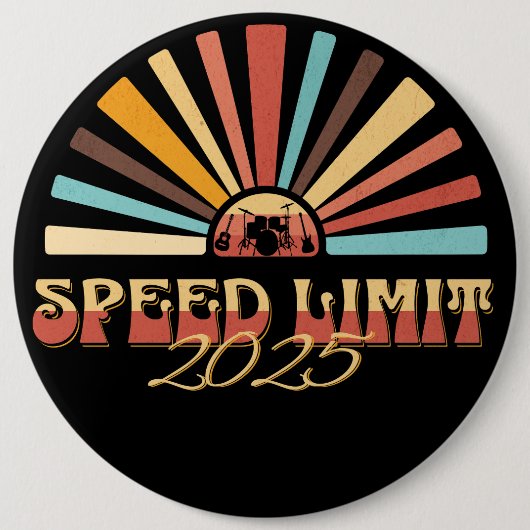 Speed Limit Sommer 2025 Sonnenaufgang Button (Vorderseite)