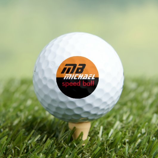 Speed Orange Logo Golf Ball (Insitu T-Shirt)