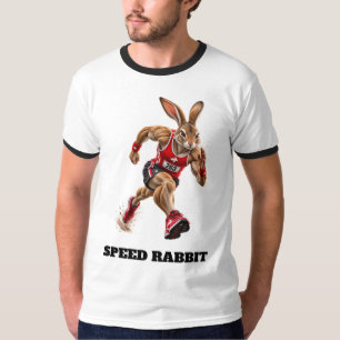Speed Rabbit – Schneller Läufer Hase Sport und Ren T-Shirt