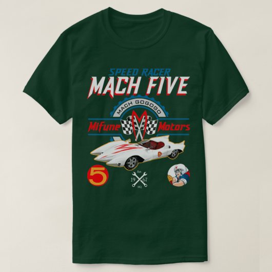 Speed Racer Mach 5 Mifune Motor T-Shirt (Design vorne)