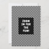 Speed Racing Geburtstagsparty Einladung (Rückseite)