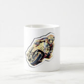 Speed Rider Collage Design Kaffeetasse (Mittel)
