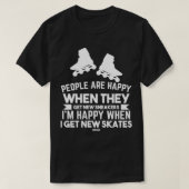 Speed Skaten Inline Skate Roller Skate T-Shirt (Design vorne)
