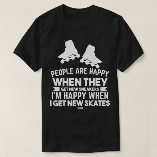 Speed Skaten Inline Skate Roller Skate T-Shirt (Design vorne)