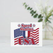 Speed Skaten USA Postkarte (Stehend Vorderseite)