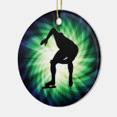 Speed-Skater-Geschenk Keramik Ornament (Links)
