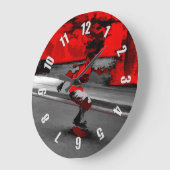 Speed Skater - Skateboarder Große Wanduhr (Winkel)