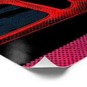 Speed & Splatter – The Ford GT40 Gulf Legacy Poster (Ecke)