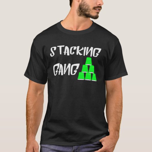 Speed Stacking Gang Sport Cups Stacking Sports St T-Shirt (Vorderseite)