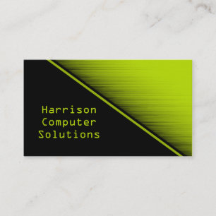 Speed Texture Business Card, Neon Green Visitenkarte