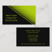 Speed Texture Business Card, Neon Green Visitenkarte (Vorne/Hinten)