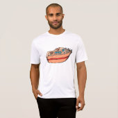 Speedboat Illustration Fun Nautical Boat Design T-Shirt (Vorne ganz)