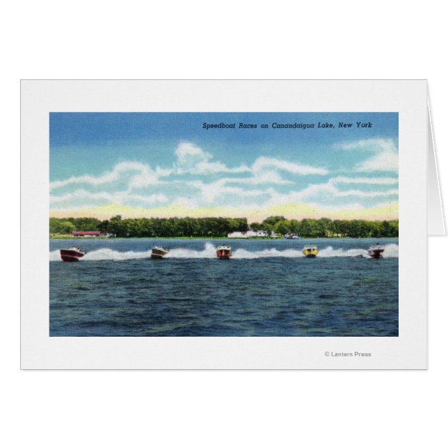 Speedboat Races auf dem See (Vorderseite (Horizontal))