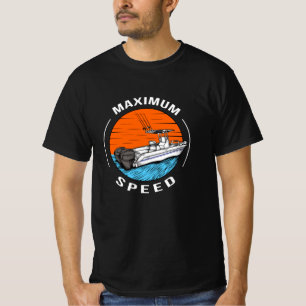 Speedboat Racing Boot Motorboot Kapitän T-Shirt