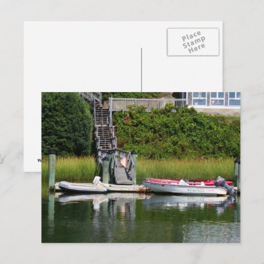 Speedboote, Cape Cod Postkarte (Vorne/Hinten)