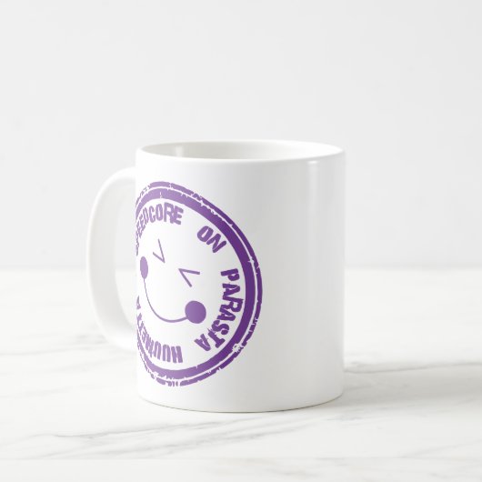 'Speedcore on parasta huumetta' - muki Kaffeetasse (Vorderseite Links)