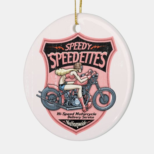 Speedettes Keramik Ornament (Links)