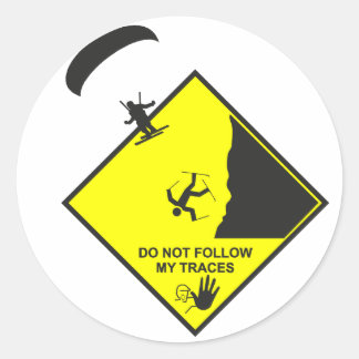 Speedfliegen Runder Aufkleber