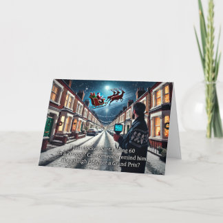 Speeding Weihnachts-Grußkarte 2024 Feiertagskarte