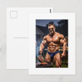 Speedo-Chroniken: BBQ-Biest-Modus Postkarte (Vorne/Hinten)