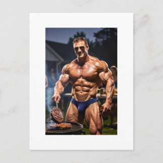 Speedo-Chroniken: BBQ-Biest-Modus Postkarte