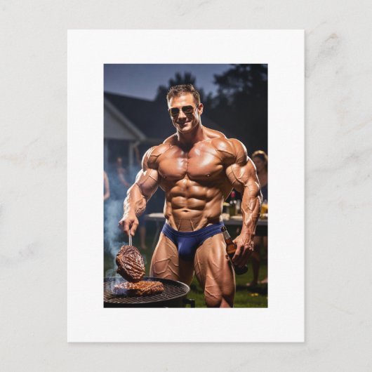 Speedo-Chroniken: BBQ-Biest-Modus Postkarte (Vorderseite)