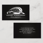 Speedometer-Logo für Sportwagen | Kohlenstofffaser Visitenkarte (Vorne/Hinten)