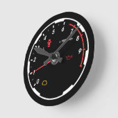 Speedometer - Tachometer Car Lover Runde Wanduhr (Winkel)