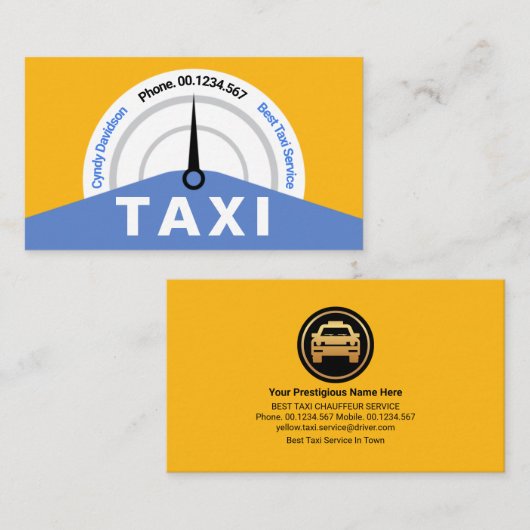 Speedometer Visitenkarte (Vorne/Hinten)