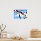 Speedrate des Orange Roller Untersetzer Poster (Küche)