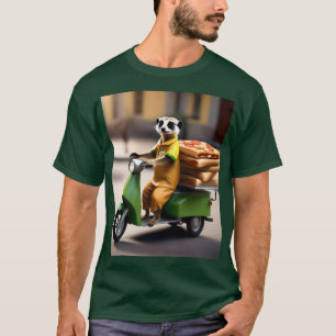 Speedservice: Meerkat liefert Pizza in Tuk-Tuk T-Shirt