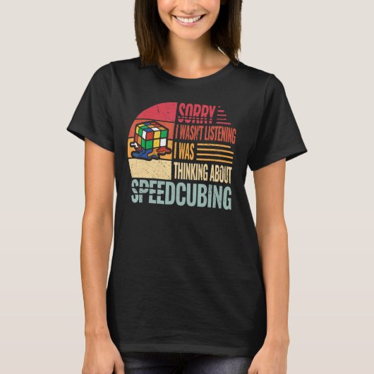 Speedsolution Speedcuber Speedcube Speed Cuber vin T-Shirt (Vorderseite)