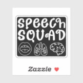 Speedsquad SLP Speech Language Pathologe Funny Aufkleber (Blatt)