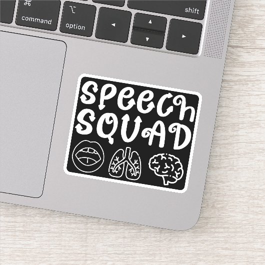 Speedsquad SLP Speech Language Pathologe Funny Aufkleber (Detail)