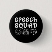 Speedsquad SLP Speech Language Pathologe Funny Button (Vorderseite)