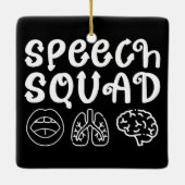 Speedsquad SLP Speech Language Pathologe Funny Keramikornament (Rückseite)
