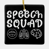 Speedsquad SLP Speech Language Pathologe Funny Keramikornament (Vorderseite)