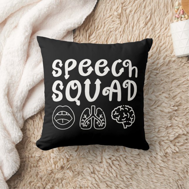 Speedsquad SLP Speech Language Pathologe Funny Kissen (Decke)