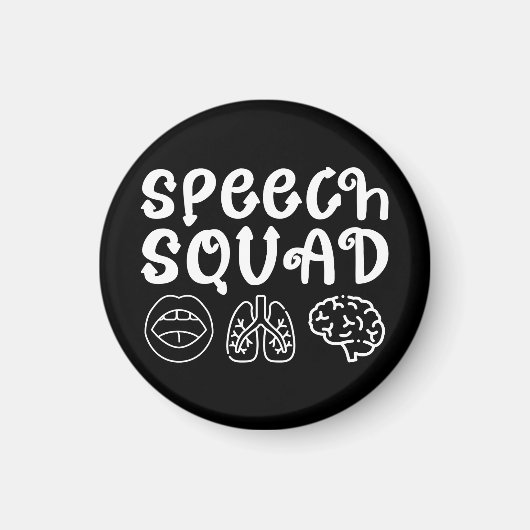 Speedsquad SLP Speech Language Pathologe Funny Magnet (Vorne)
